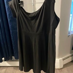 Cold shoulder skater dress